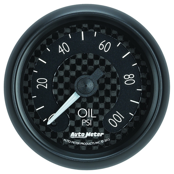 2-1/16" OIL PRESSURE, 0-100 PSI, GT